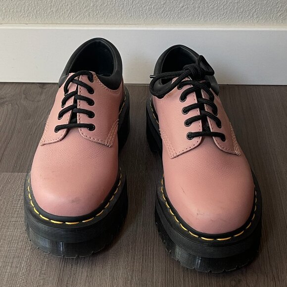 Pink Platform Shoes - Dr. Martens (8053 Quad) - Picture 1 of 3